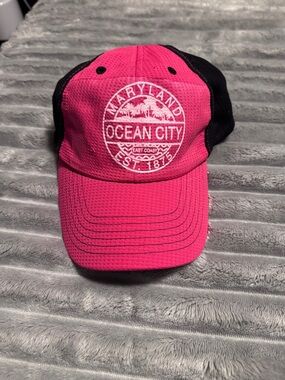 Ocean City Maryland Pink & Black Trucker Hat